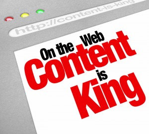 On the web content is king